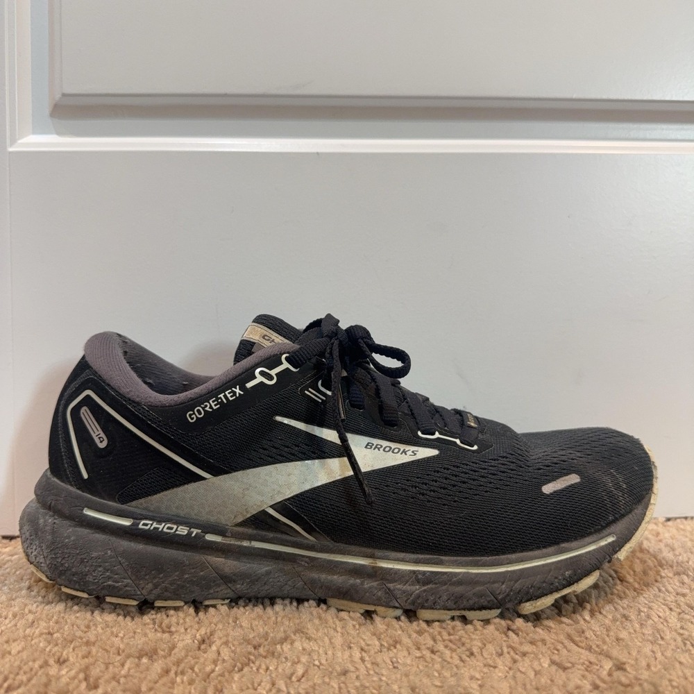 Brooks Ghost 14 GTX Shoes Womens Size 9 Black Waterproof GORE-TEX Sneakers